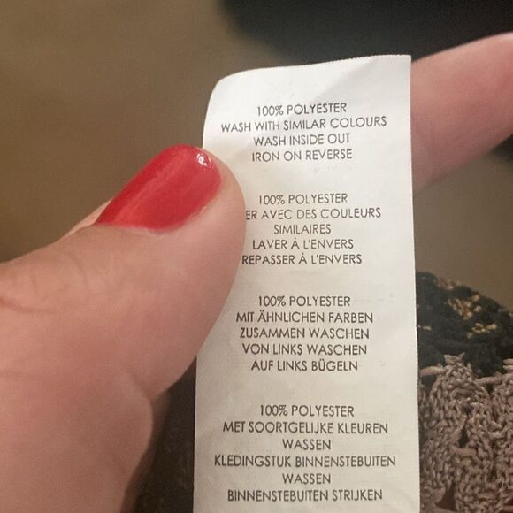 NWOT Nasty Gal Crochet Fuchsia Pink Tan Stripe Short Sleeve Maxi Dress - Picture 9 of 11